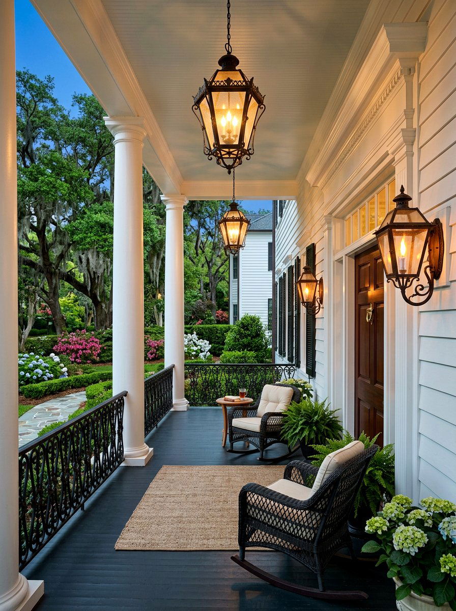 Gas Porch Lantern - 30 porch lighting ideas