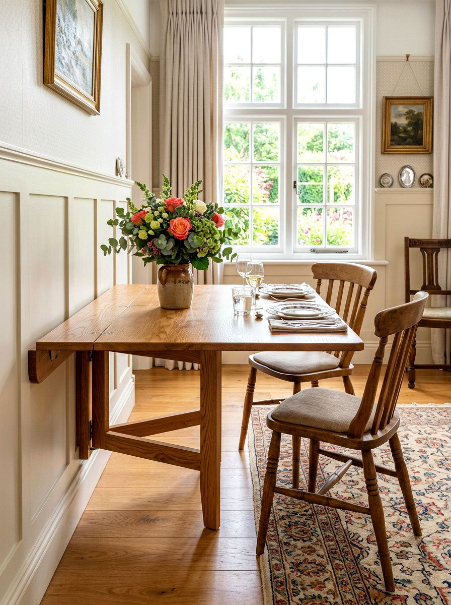 Gateleg wall mounted table - 30 Murphy dining table ideas