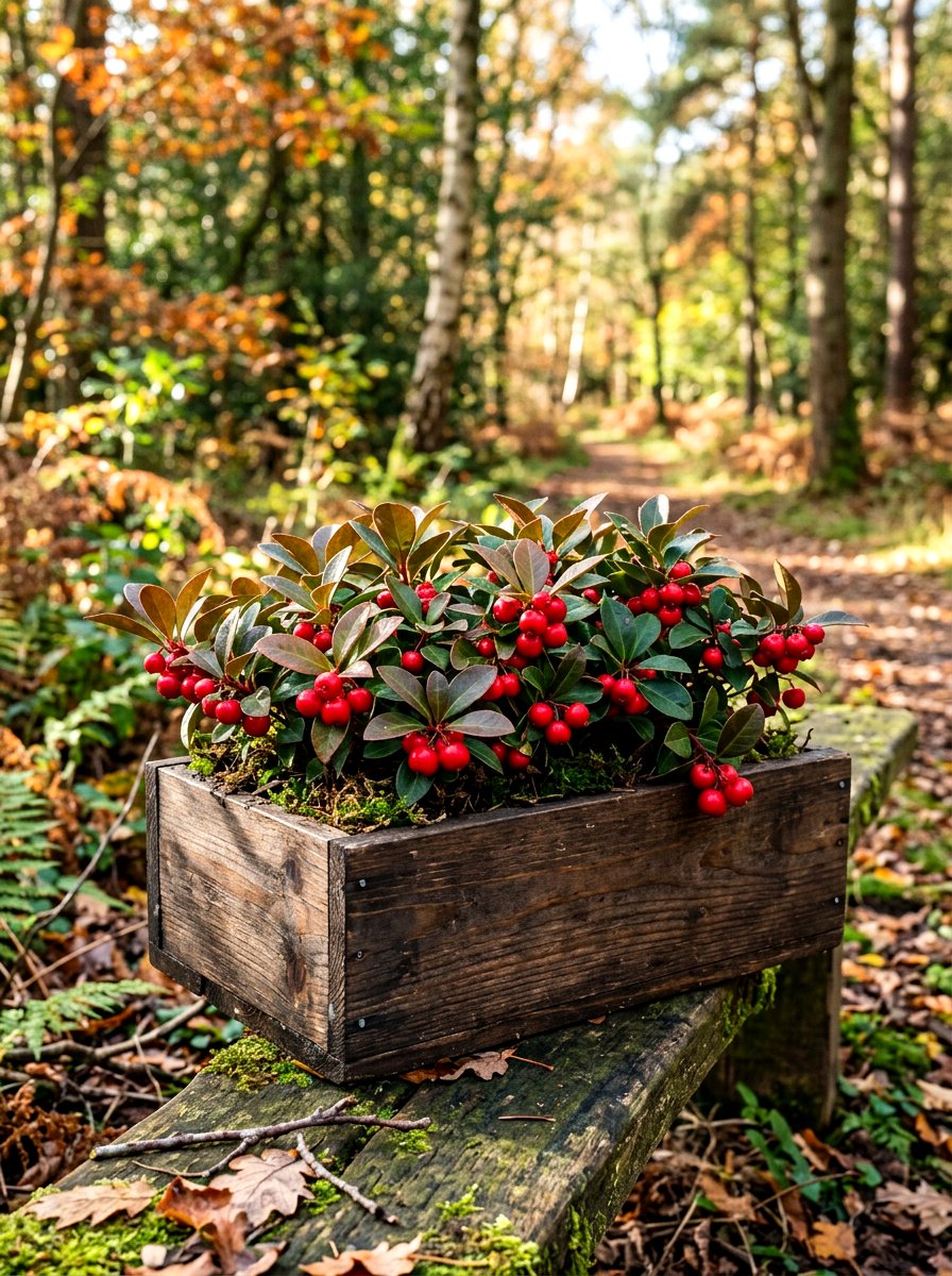 Gaultheria Berry Planter - 30 winter container garden ideas