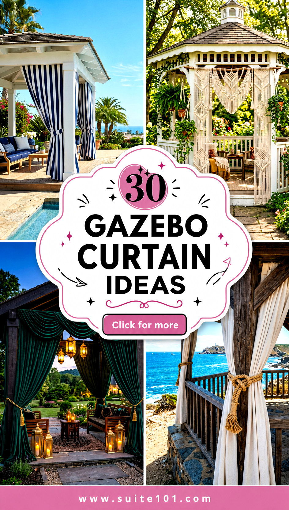 Gazebo Curtain Ideas 30 Stylish Ways to Add Privacy and Style - Gazebo Curtain Ideas: 30 Stylish Ways to Add Privacy & Style