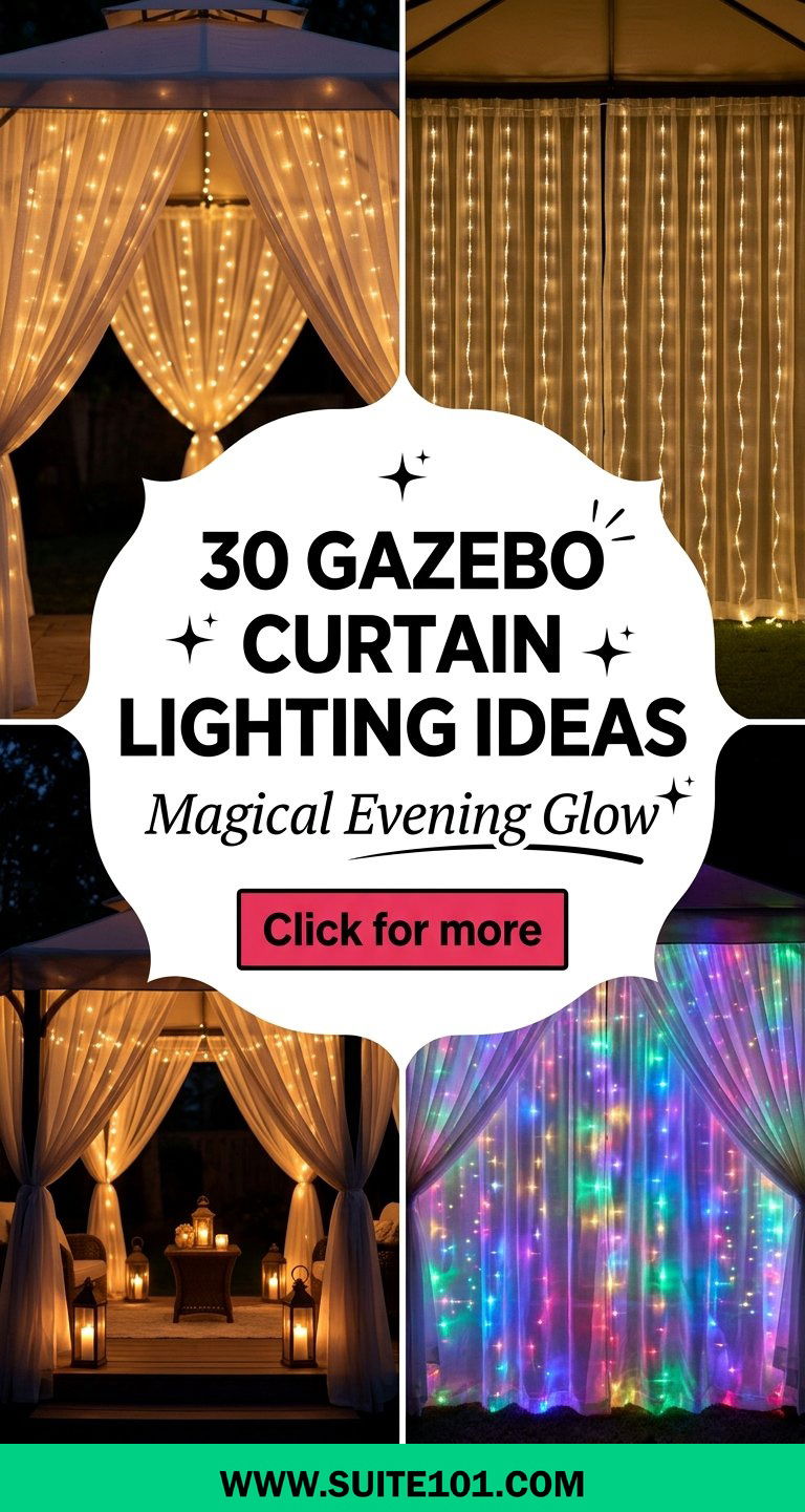Gazebo Curtain Lighting Ideas 30 Magical Evening Glow Ideas - Gazebo Curtain Lighting Ideas: 30 Magical Evening Glow Ideas