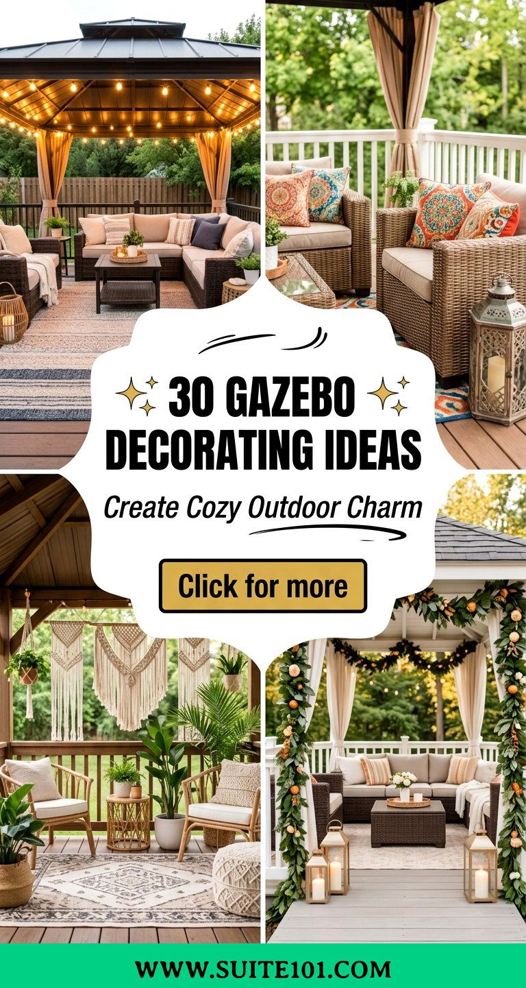 Gazebo Decorating Ideas 30 Ways to Create Cozy Outdoor Charm - Gazebo Decorating Ideas: 30 Ways to Create Cozy Outdoor Charm