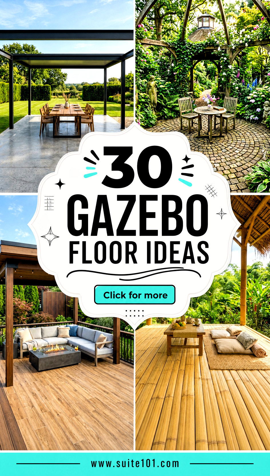 Gazebo Floor Ideas 30 Flooring Styles for Beauty and Comfort - Gazebo Floor Ideas: 30 Flooring Styles for Beauty and Comfort