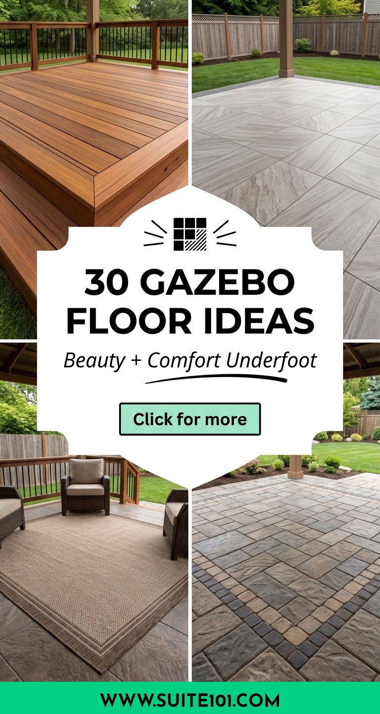 Gazebo Floor Ideas 30 Flooring Styles for Beauty and Comfort - Gazebo Floor Ideas: 30 Flooring Styles for Beauty and Comfort