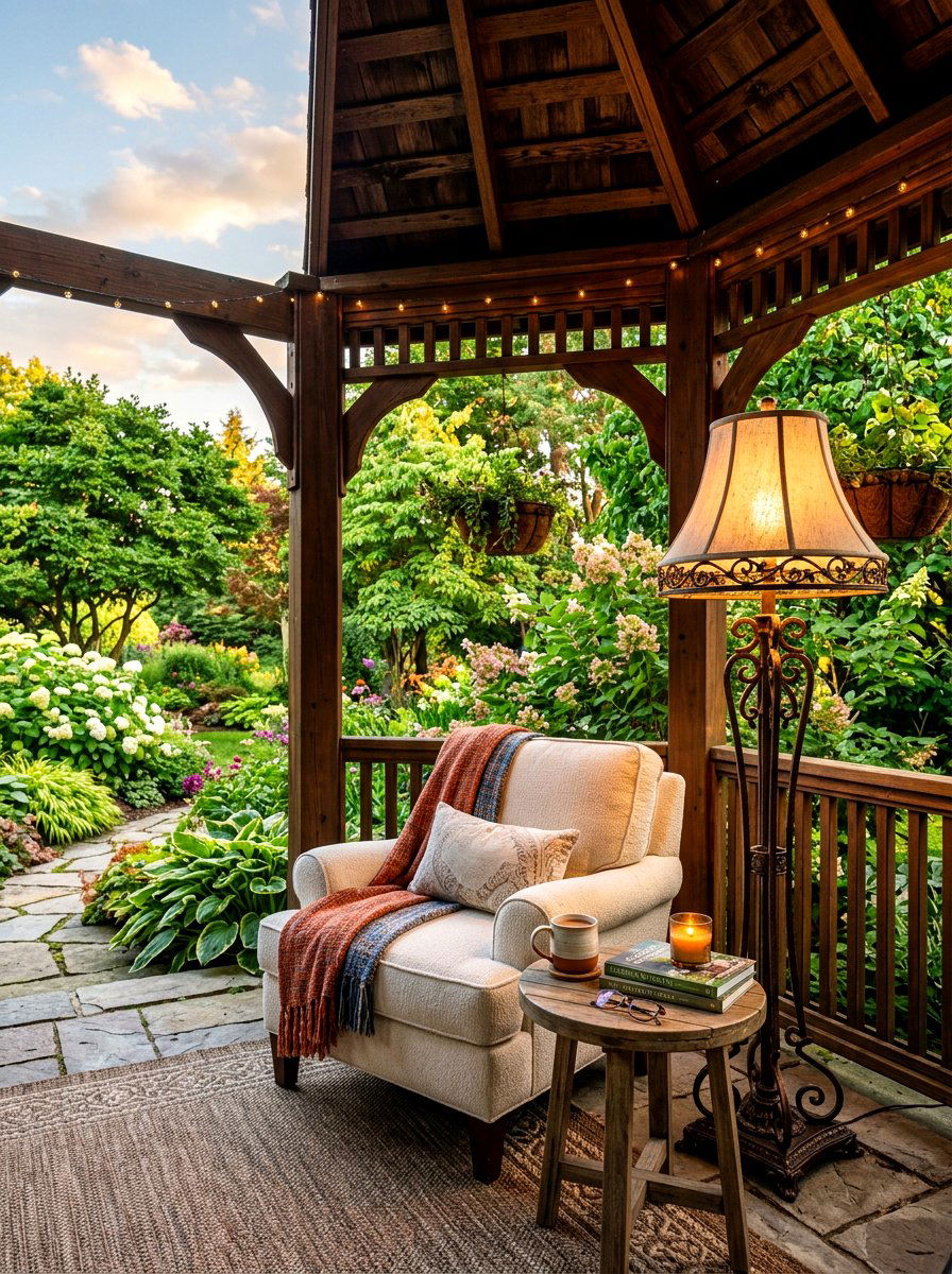 Gazebo Floor Lamp - 30 gazebo lighting ideas