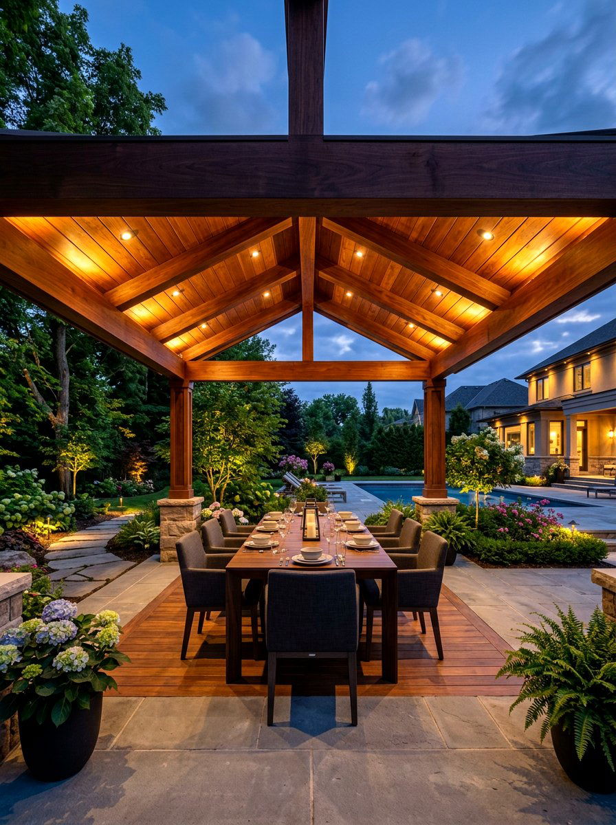 Gazebo Recessed Lighting - 30 gazebo lighting ideas