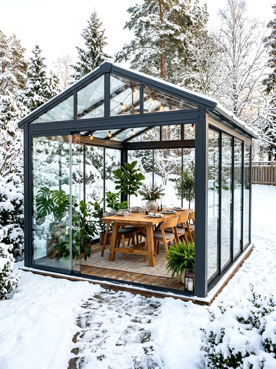 Gazebo With Sliding Glass Panels - 30 metal gazebo ideas