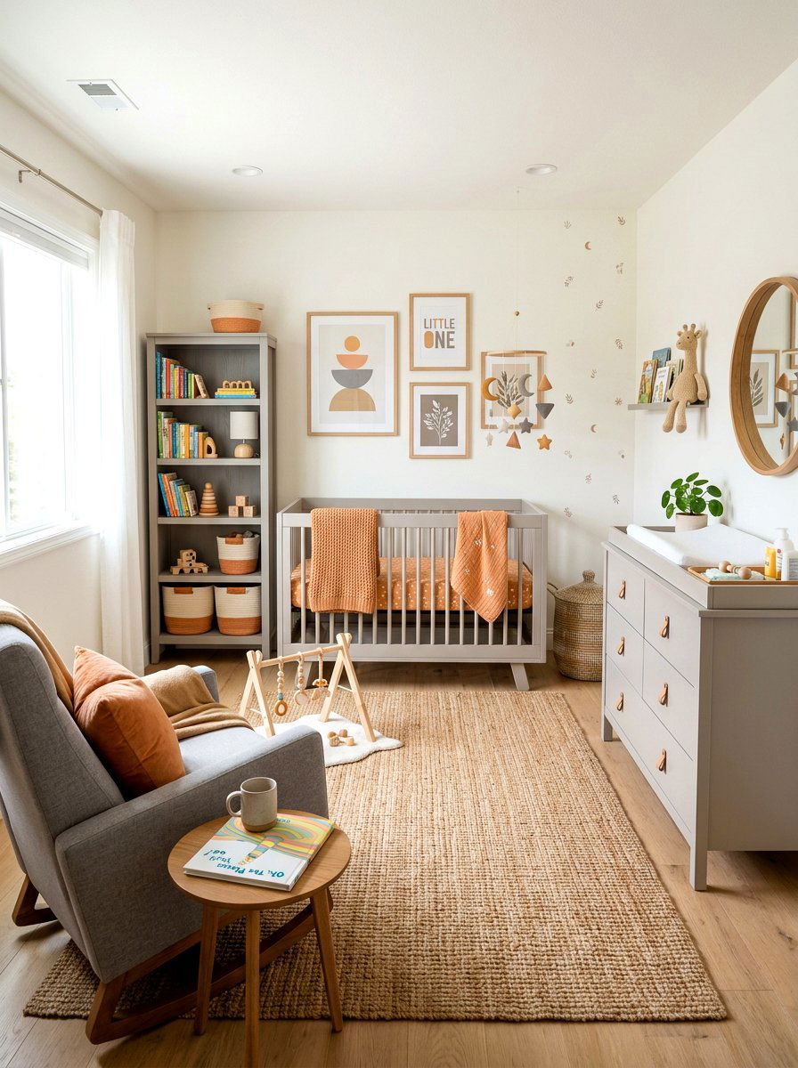 Gender Neutral Apricot Nursery - 30 apricot nursery ideas
