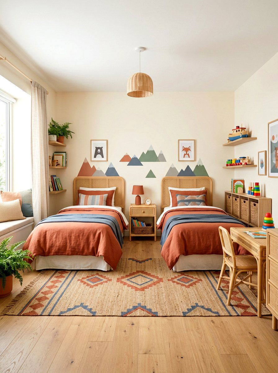 Gender Neutral Kids Room - 30 shared sibling room ideas