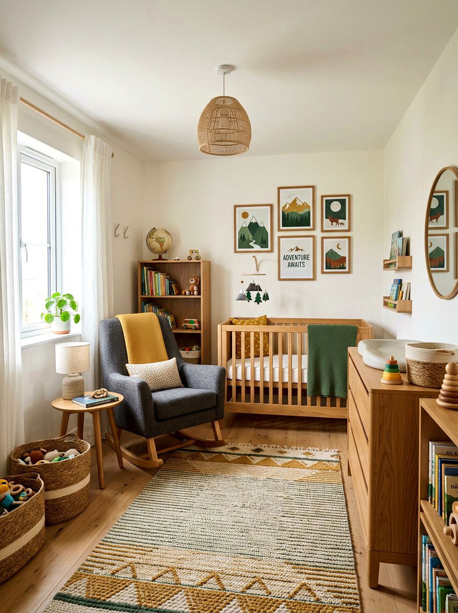 Gender Neutral Nursery - 30 Pinterest kids room ideas
