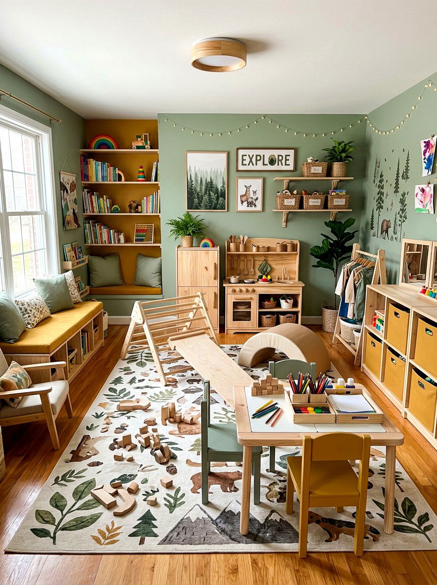 Gender Neutral Playroom - 30 children shared playroom ideas