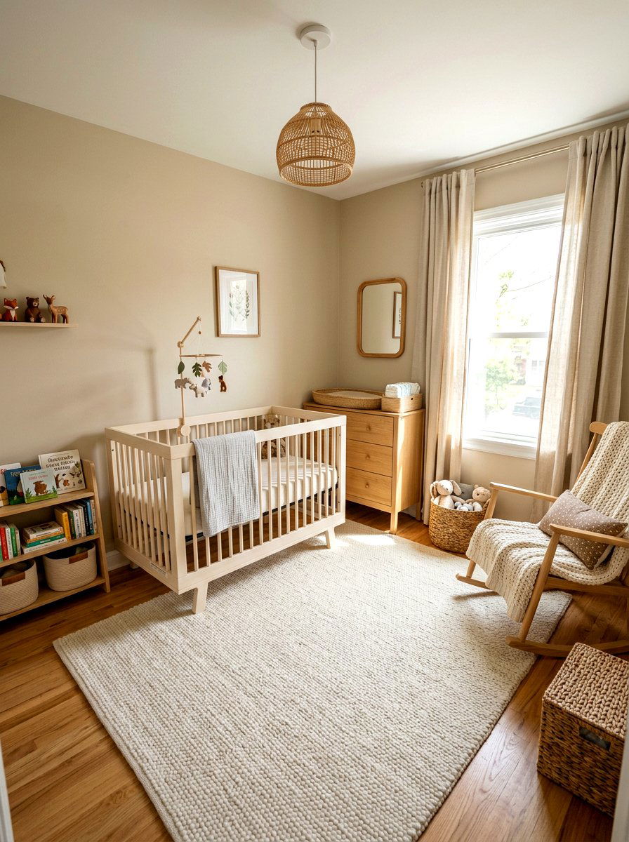 Gender Neutral Small Nursery - 30 small nursery layout ideas