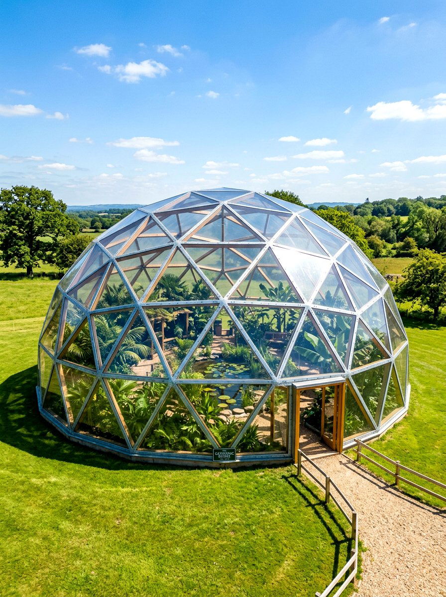 Geodesic Dome Greenhouse - 30 freestanding greenhouse ideas