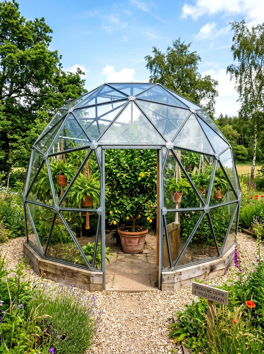 Geodesic Dome Greenhouse - 30 modern greenhouse ideas