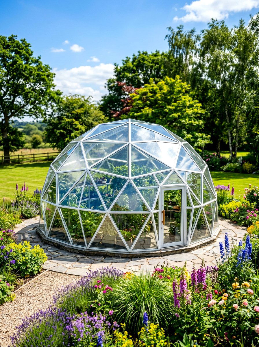 Geodesic Dome Greenhouse - 30 small greenhouse ideas