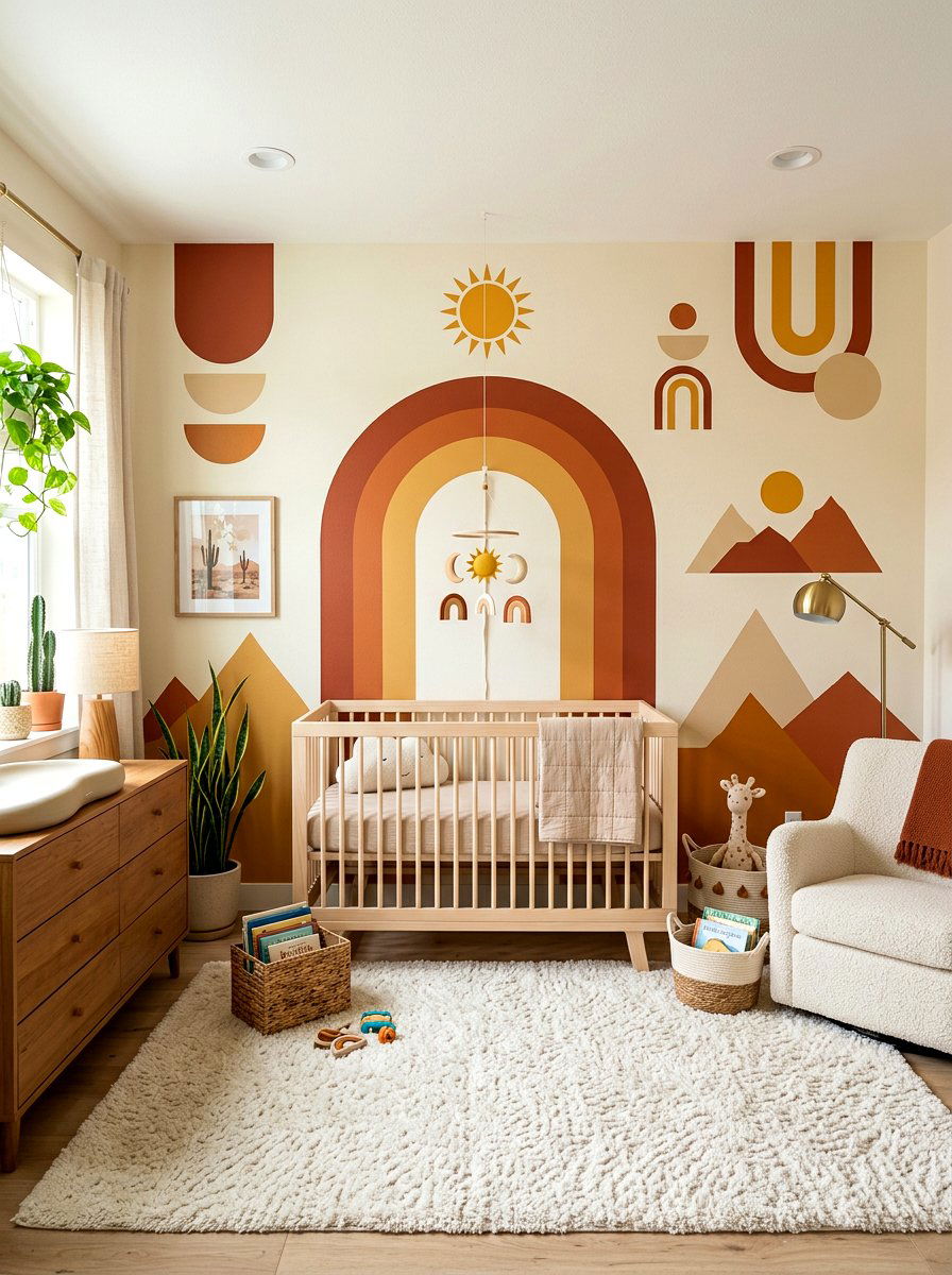 Geometric Desert Wall Decals - 30 dune inspired decor ideas