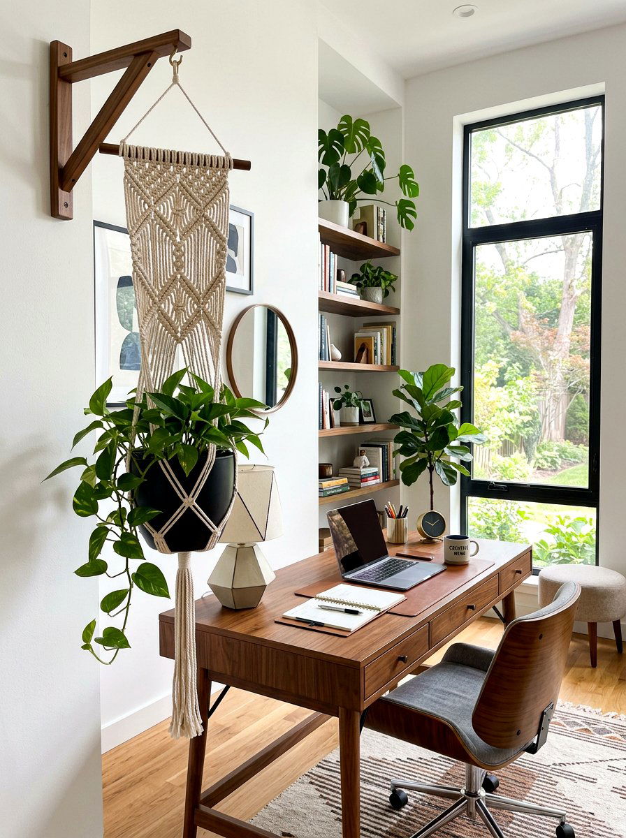 Geometric Macrame Plant Hanger Pattern - 30 macrame plant hanger ideas