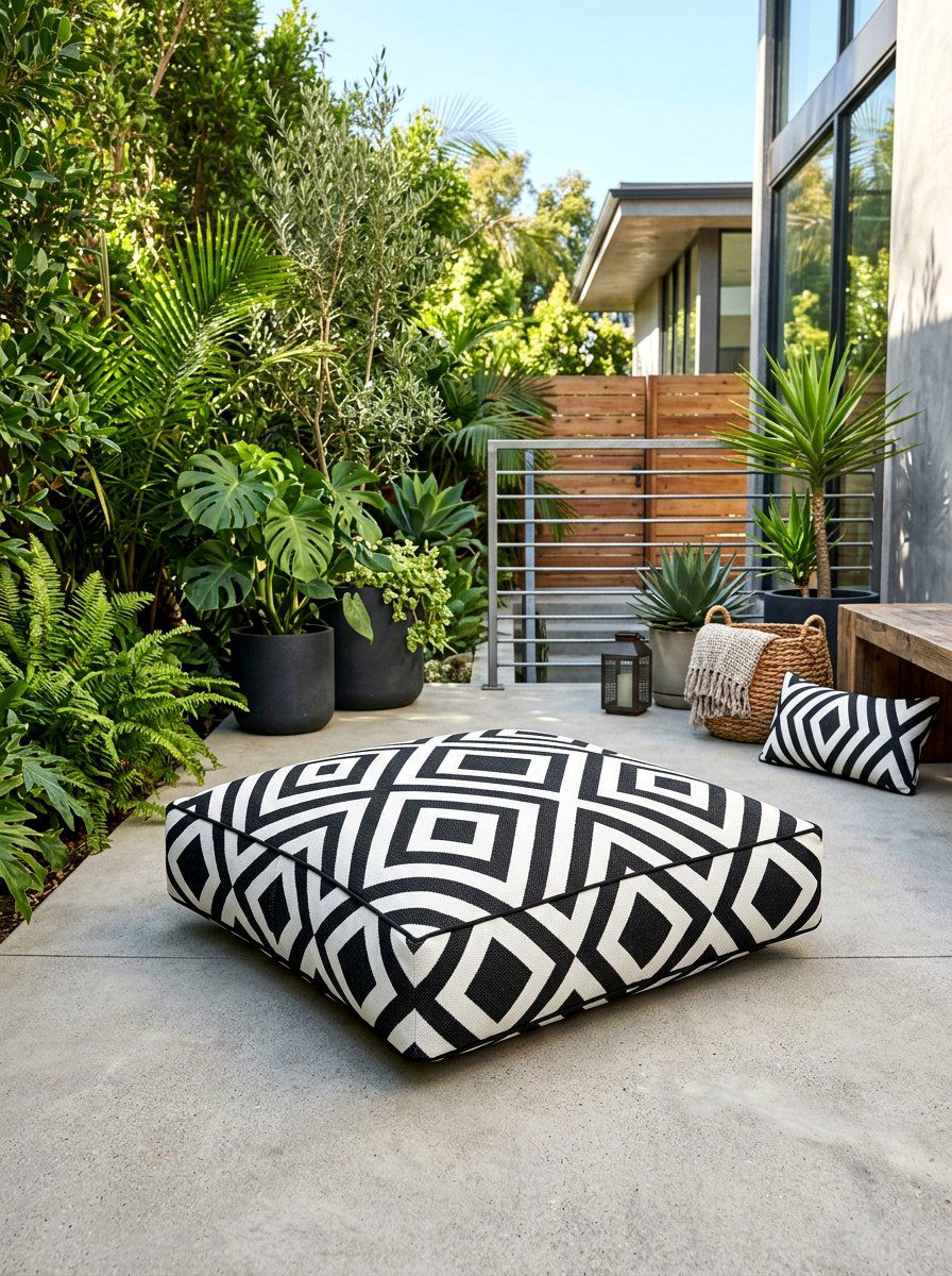 30 Outdoor Floor Pillow Ideas Aesthetic for Instant Patio Upgrade