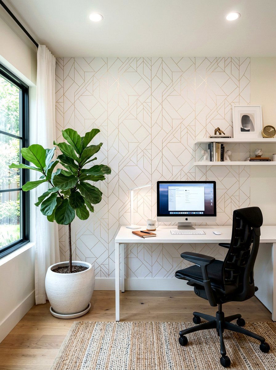 Geometric Peel And Stick Wallpaper - 30 peel and stick wallpaper ideas