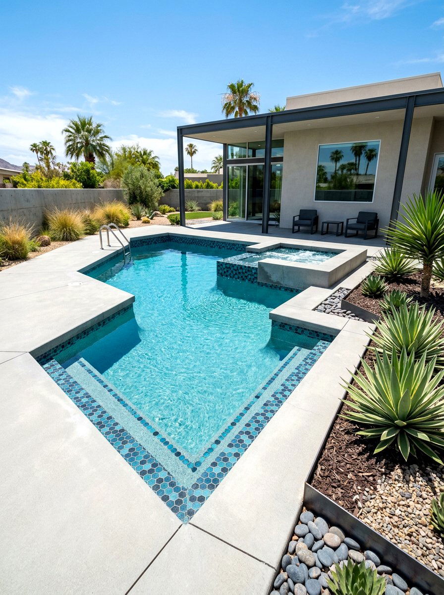 Geometric Pool - 30 backyard pool ideas