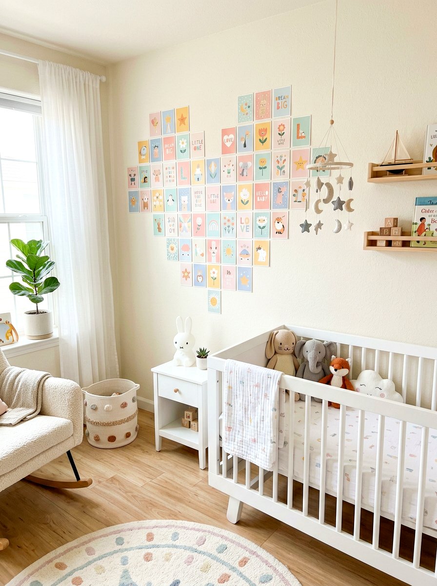Geometric Postcard Layout - 30 postcard wall decor ideas