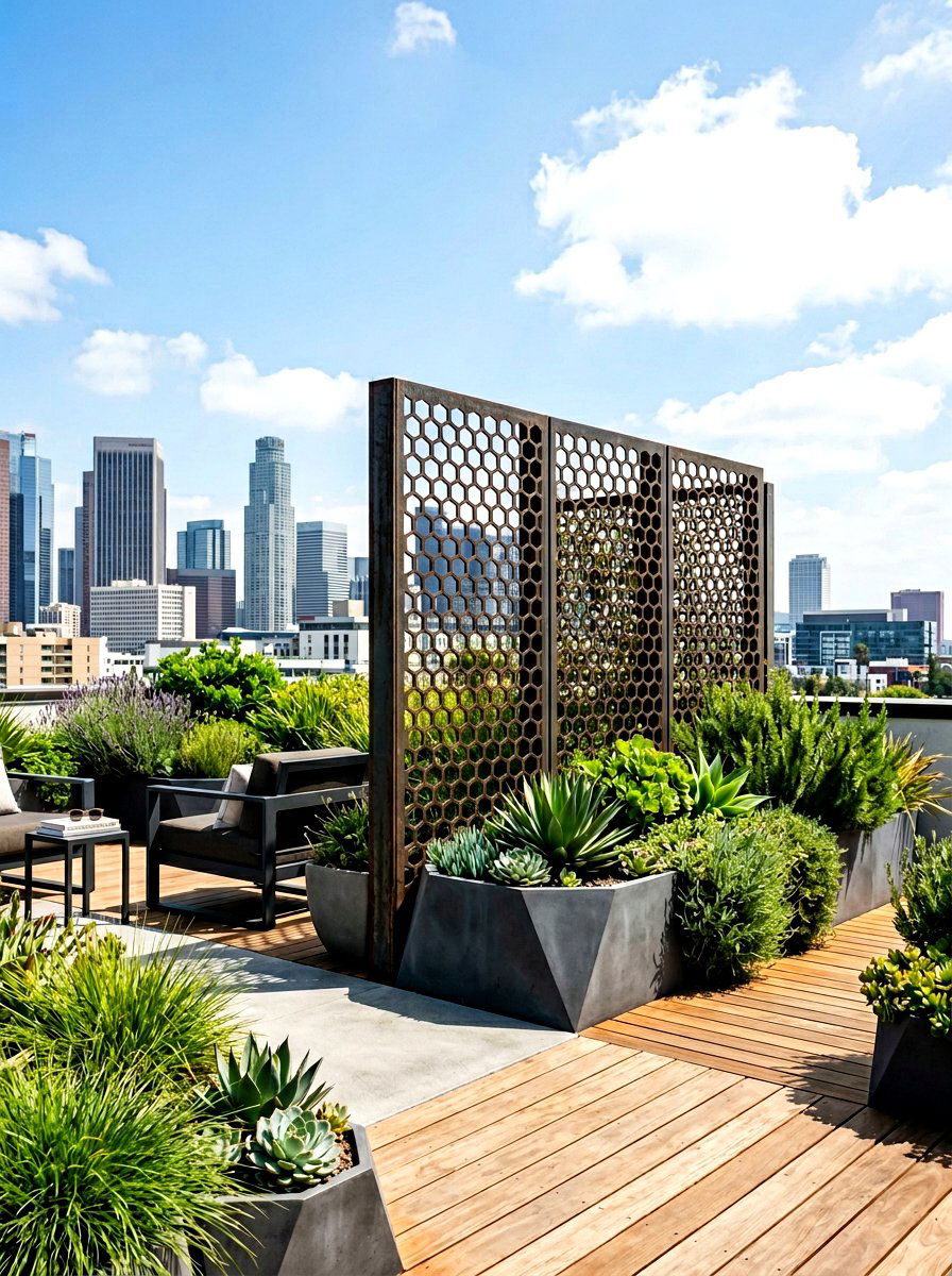 Geometric Screen - 30 grape arbor ideas