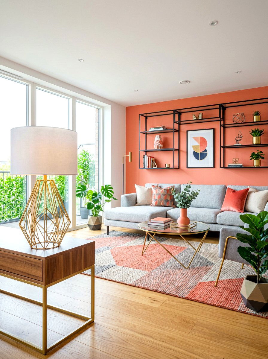 Geometric Table Lamp - 30 soft lamp lighting ideas