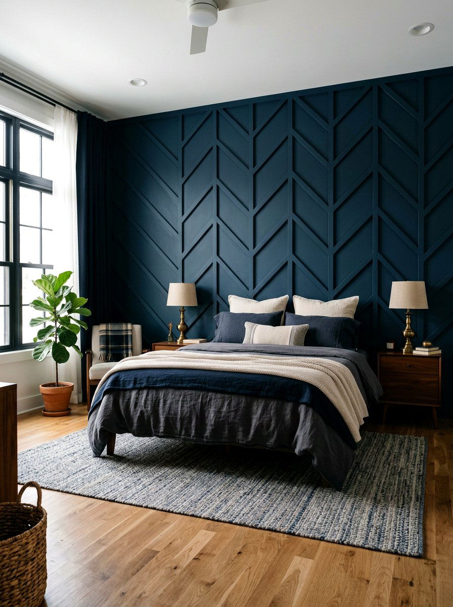 Geometric Wall Trim - 30 decorative molding ideas