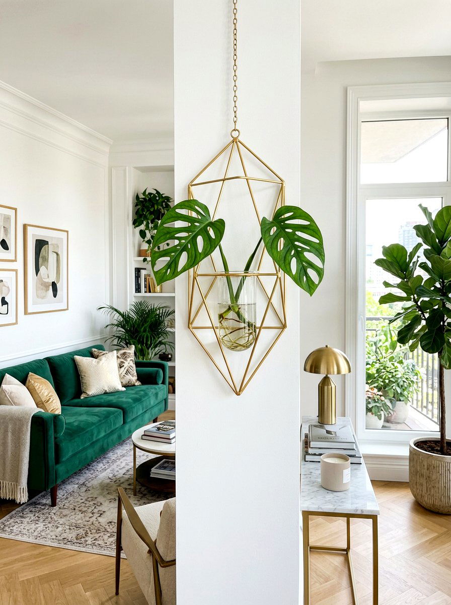 Geometric metal plant frame - 30 plant propagation station ideas