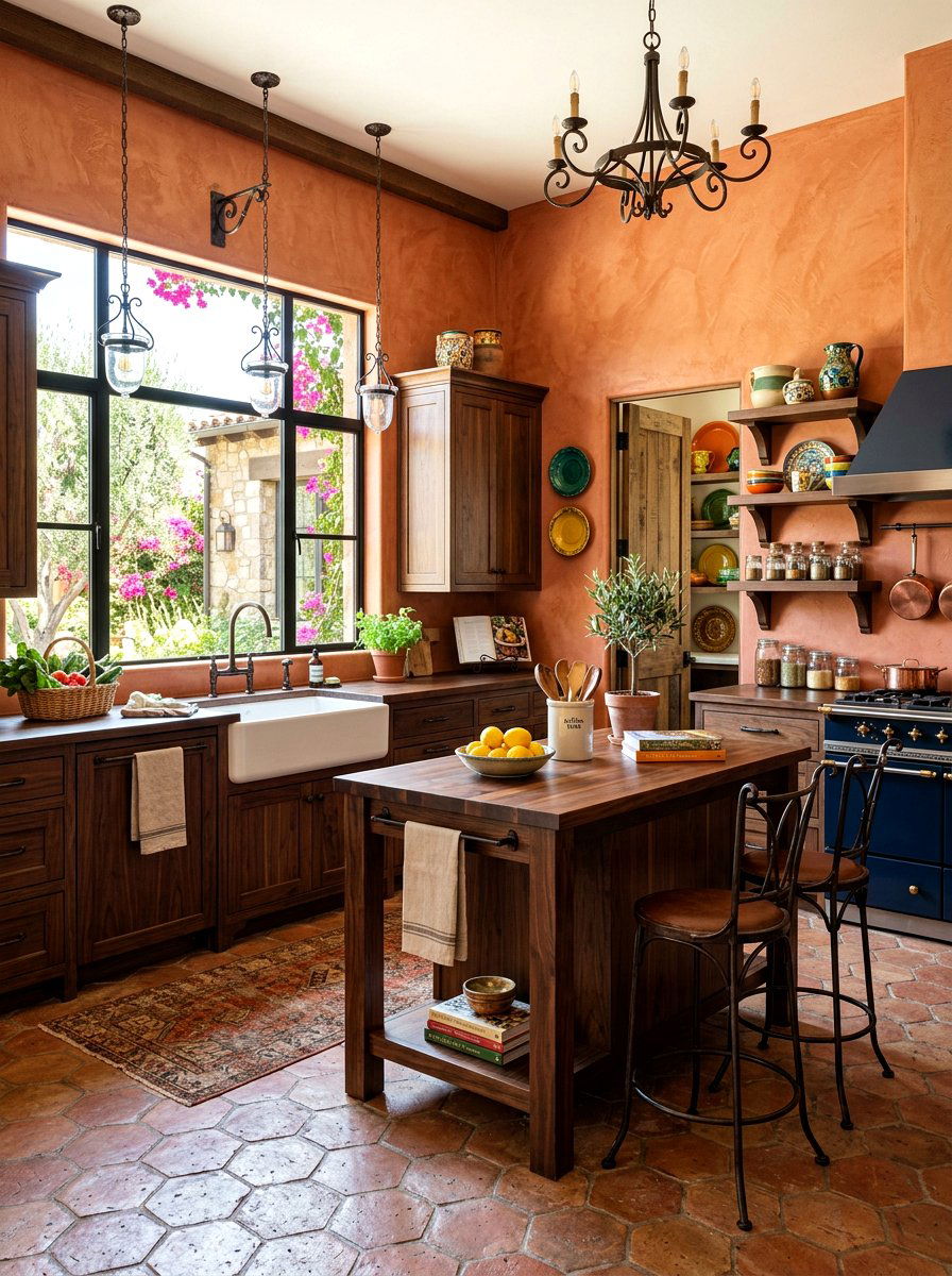 Geometric pattern plate wall - 30 plate wall kitchen ideas