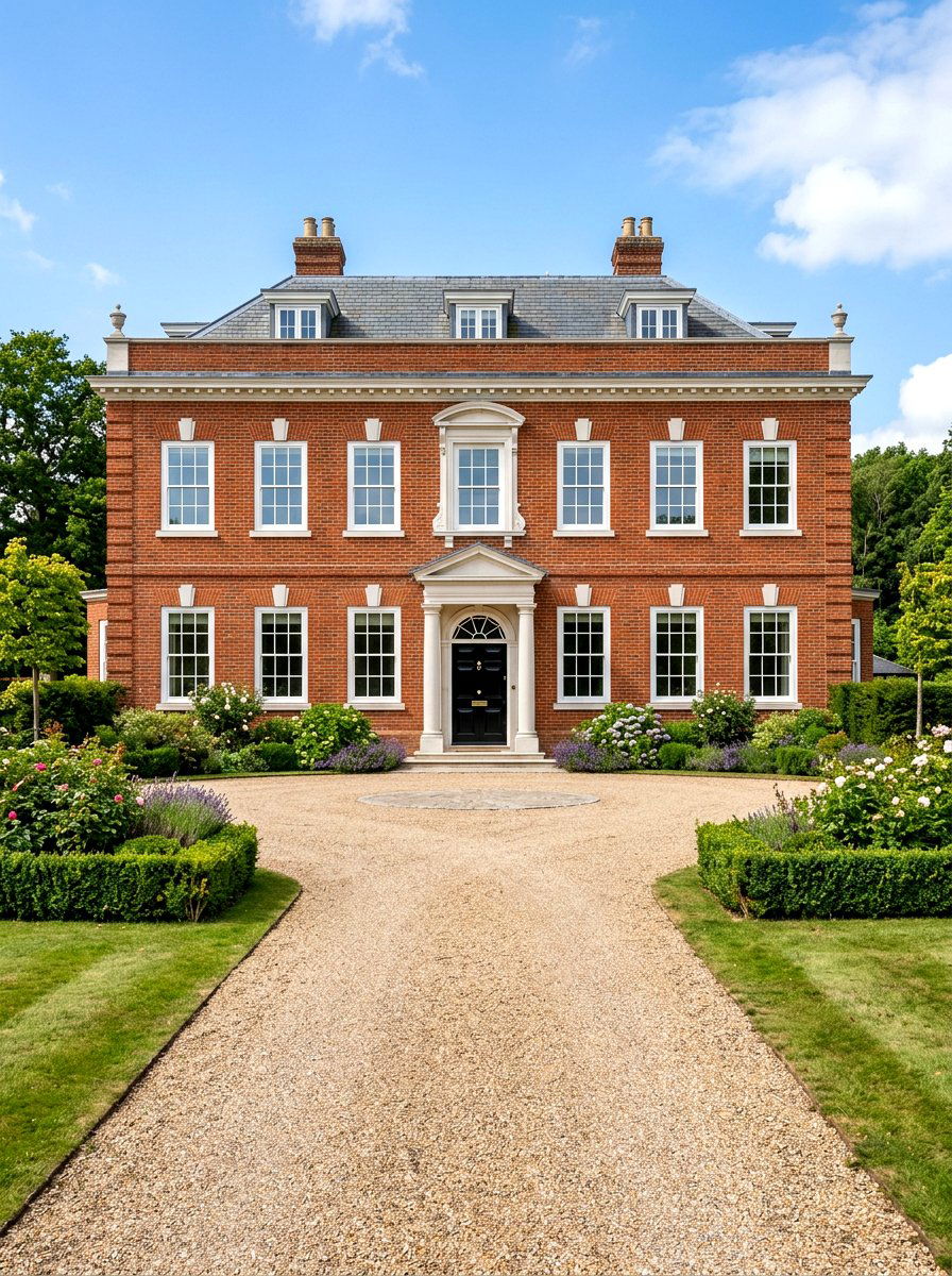 Georgian Brick House - 30 English manor exterior ideas