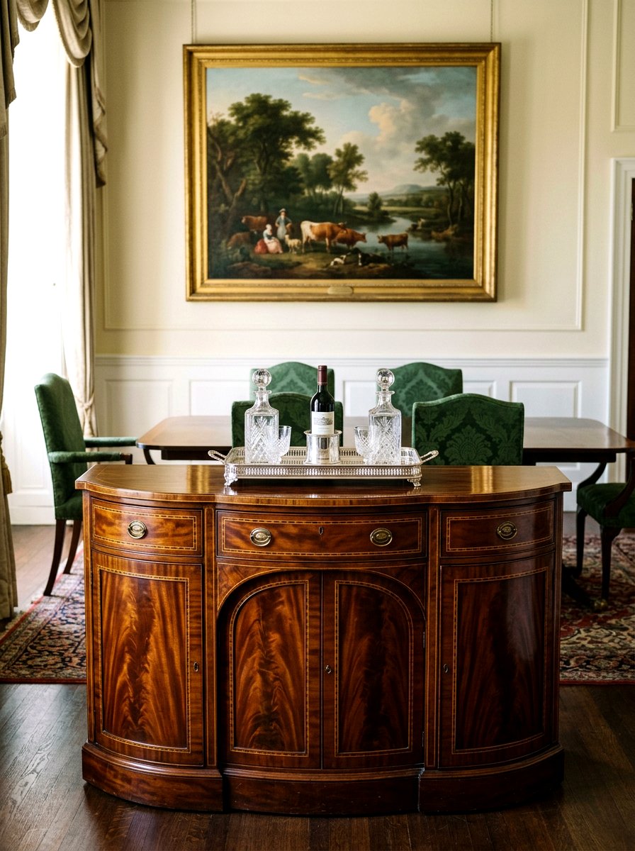 Georgian mahogany bowfront sideboard - 30 antique sideboard ideas