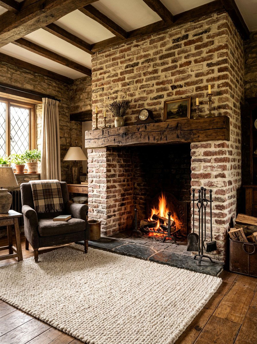30 Brick Fireplace Ideas to Add Warmth and Vintage Character