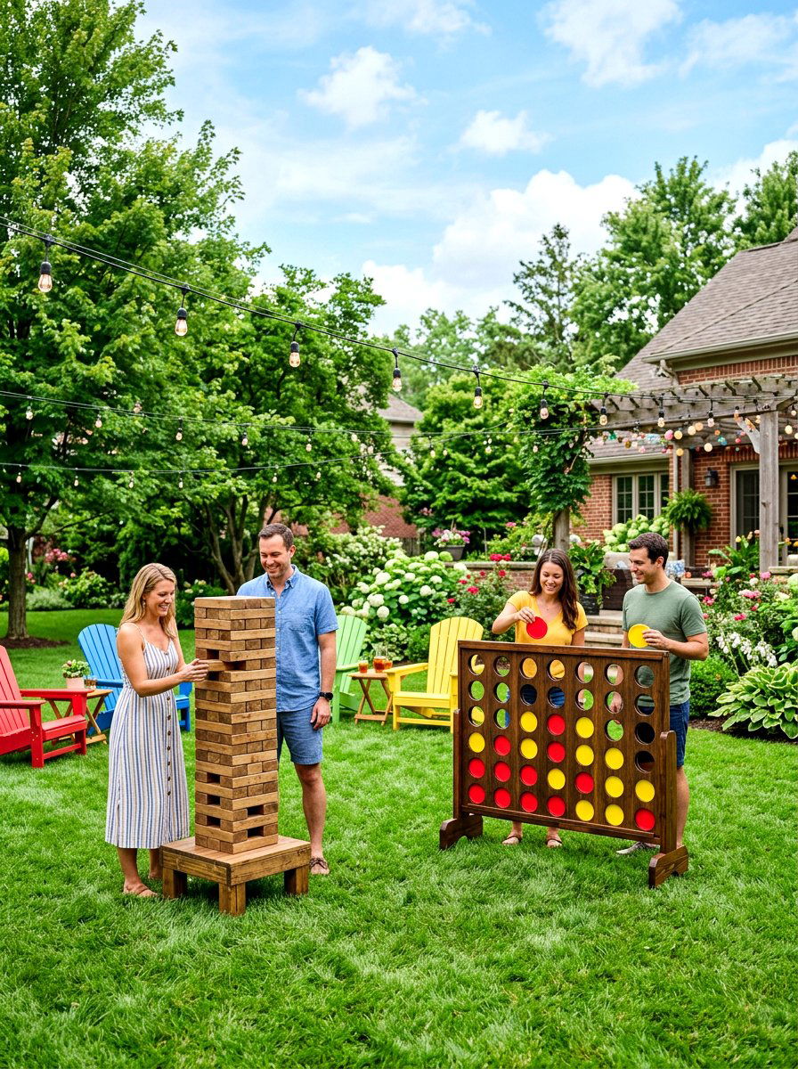 Giant Backyard Games - 30 family backyard ideas