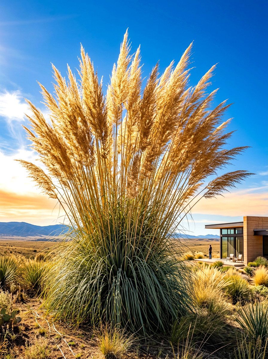 Giant Sacaton Specimen - 30 ornamental grass garden ideas