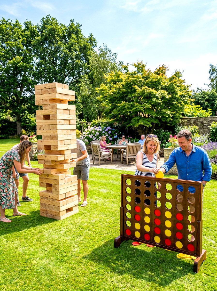 Giant yard games - 30 kids backyard play area ideas