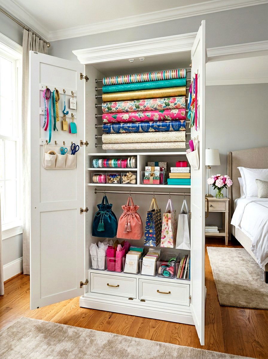 30 Gift Wrapping Station Ideas for Fast, Festive Organization