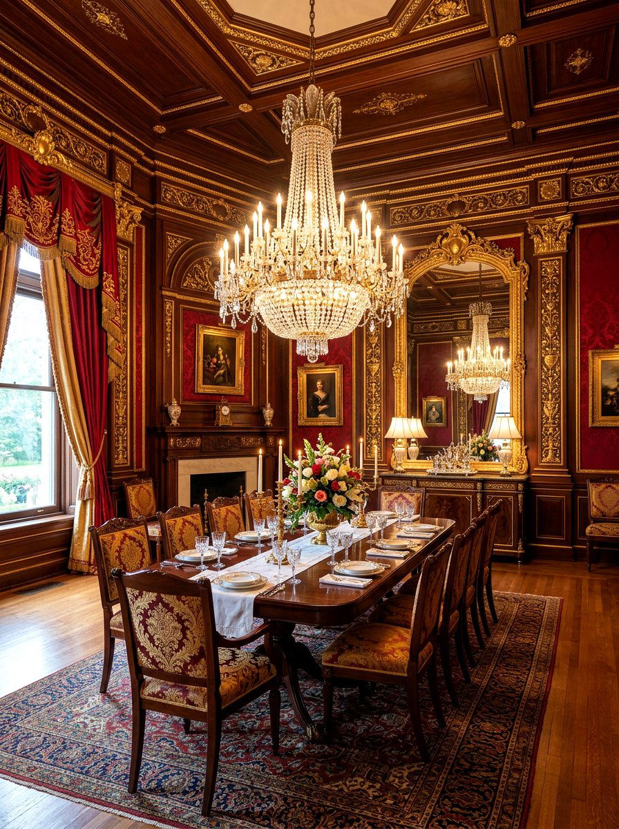 Gilded Age Dining Room - 30 old money dining room decor ideas