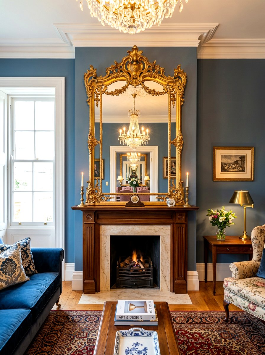 Gilded Mirror Decor - 30 heritage home decor ideas