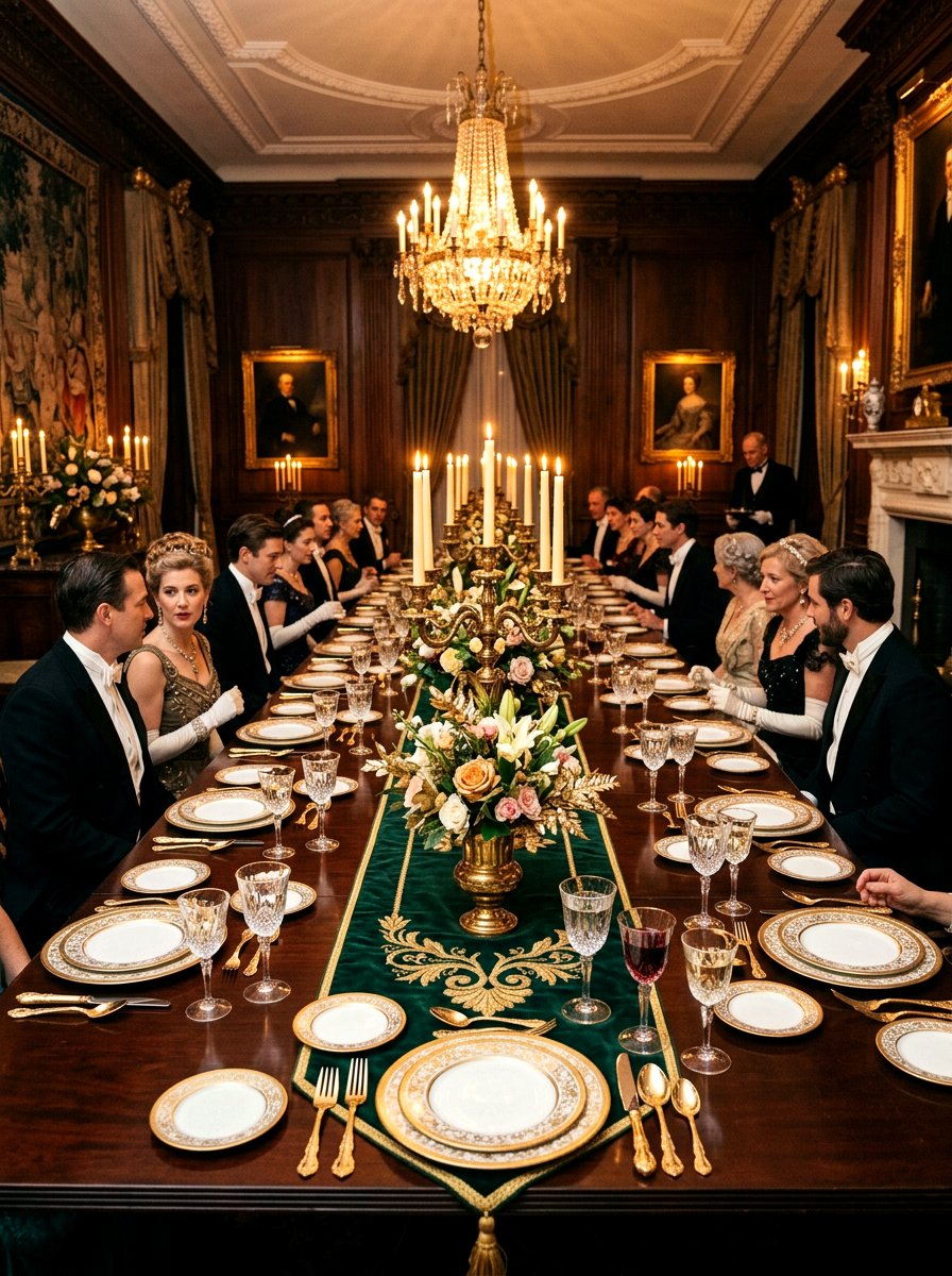 Gilded age formal dinner - 30 dinner party table ideas aesthetic