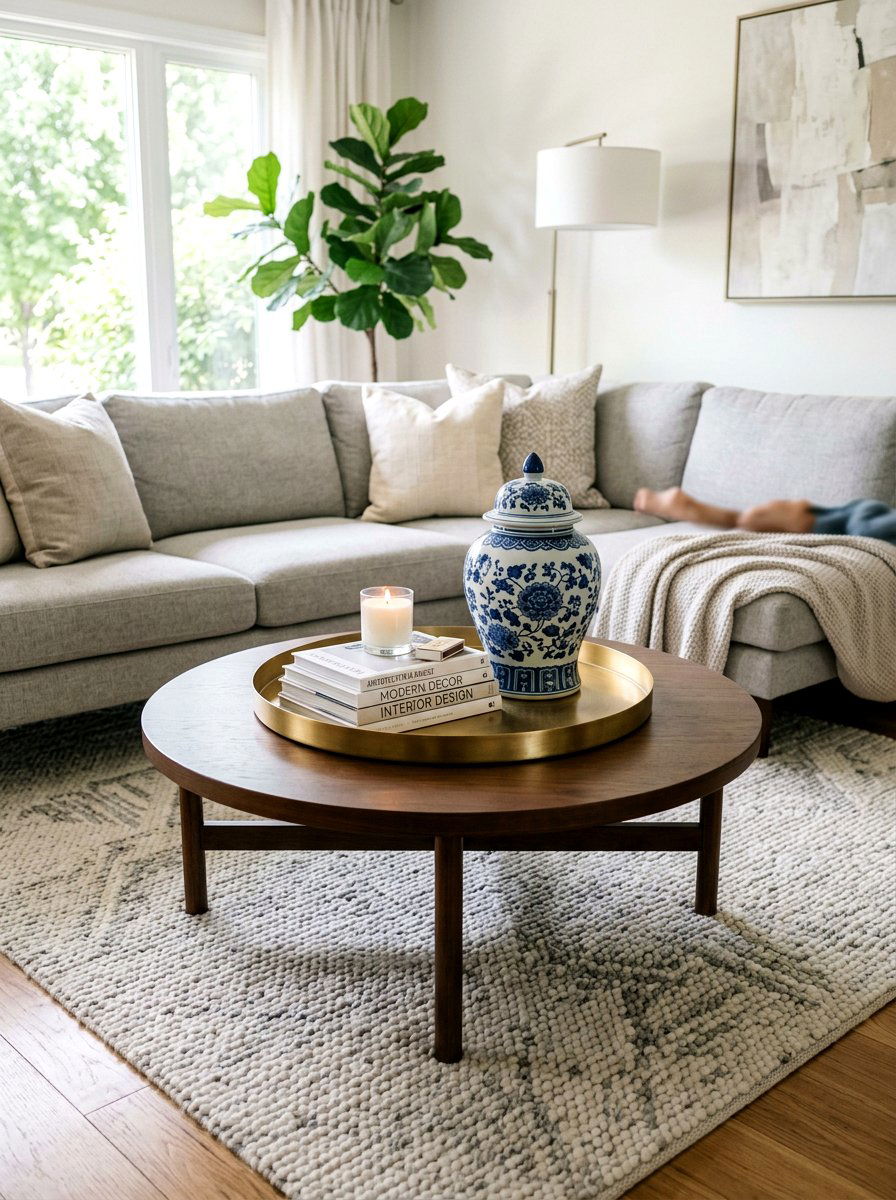 Ginger jar coffee table styling - 30 ginger jar living room ideas