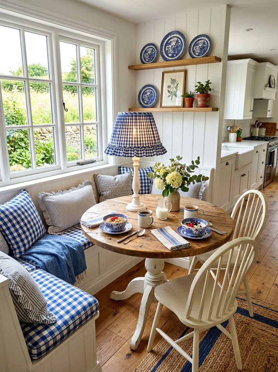 Gingham Ruffle Lampshade - 30 frilly lampshade ideas
