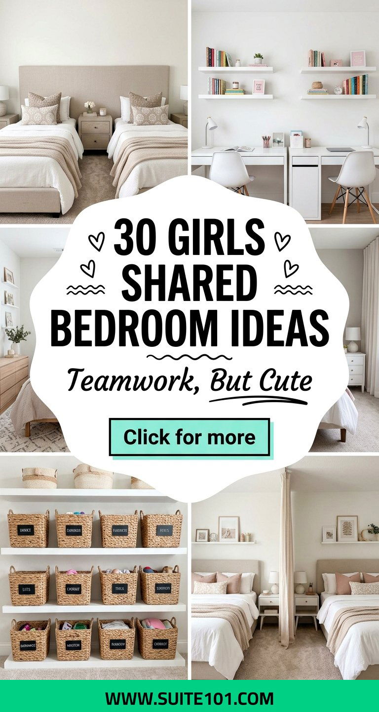 Girls Shared Bedroom Ideas 30 Smart Layouts for Happy Teammates - Girls Shared Bedroom Ideas: 30 Smart Layouts for Happy Teammates