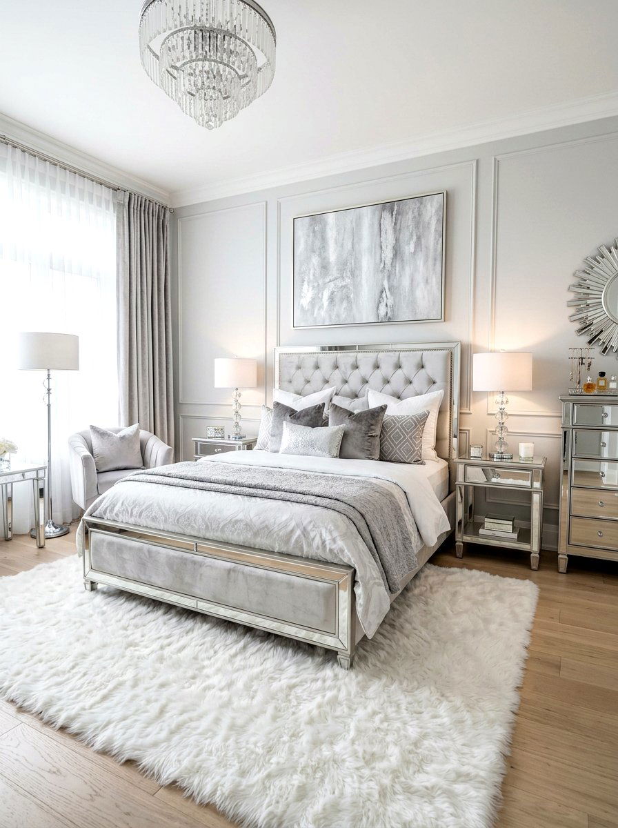 Glam Bedroom - 30 serene bedroom ideas
