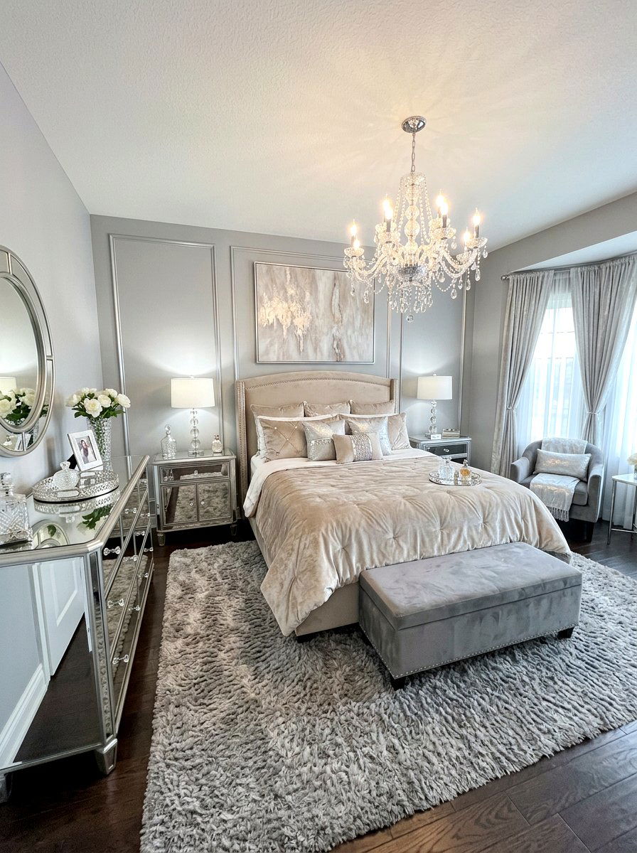 Glam Bedroom - 30 bedroom makeover ideas