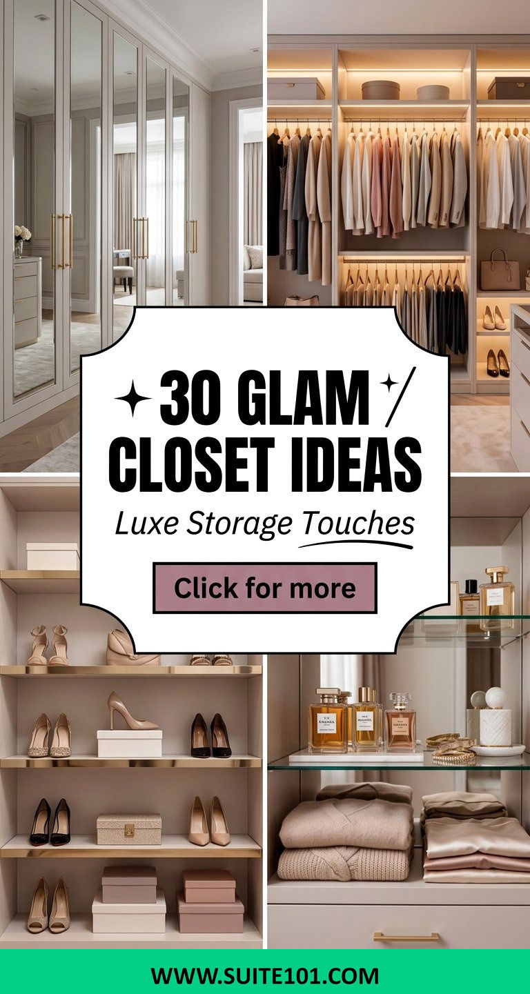 Glam Closet Ideas 30 Luxe Storage Touches That Look Expensive - Glam Closet Ideas: 30 Luxe Storage Touches That Look Expensive