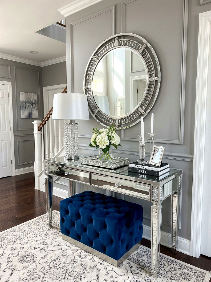 Glam Console Table Styling - 30 console table decor ideas