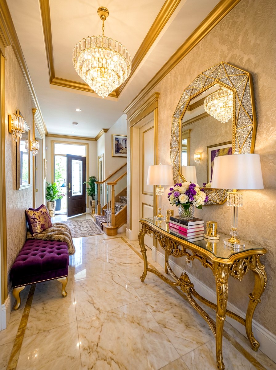 Glam Entryway Gold - 30 classic entryway ideas