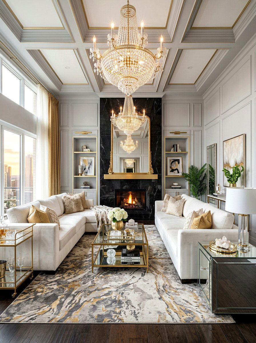 Glam Living Room Decor - 30 L shaped living room ideas