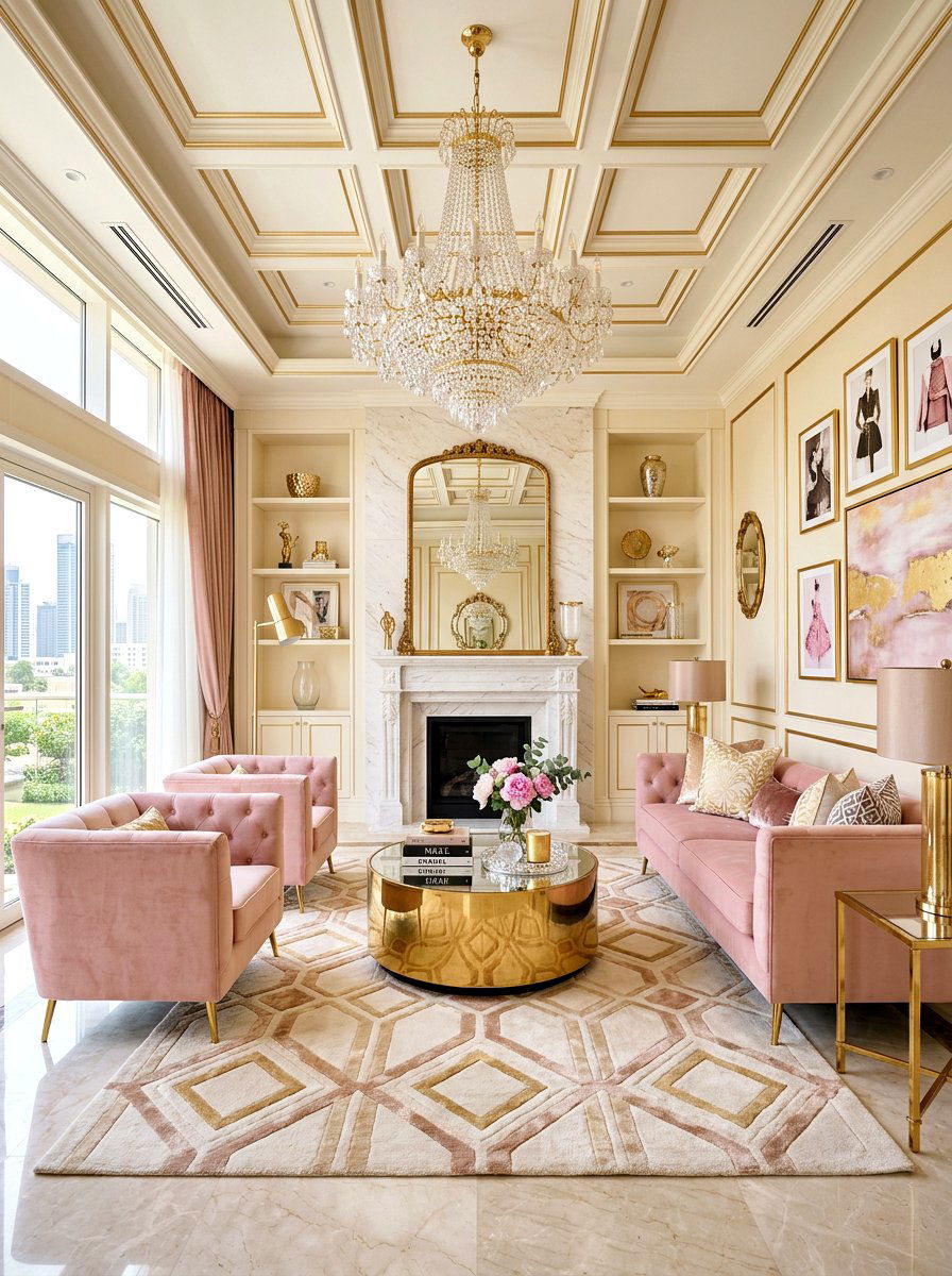 Glamorous Living Room - 30 apartment living room ideas